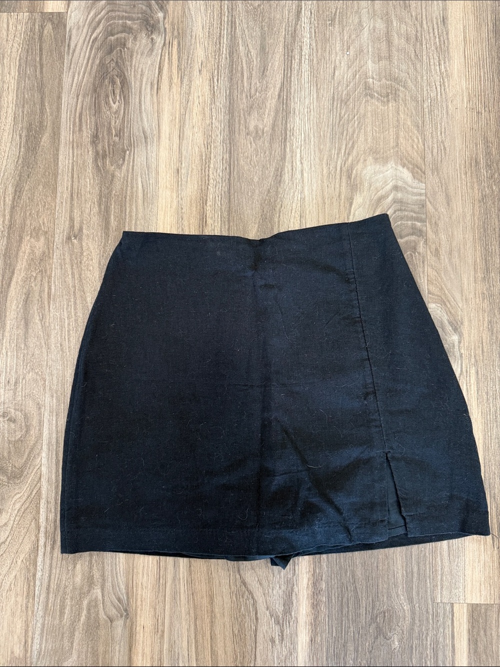 abercrombie kids Black Mini Skort with Front Slit